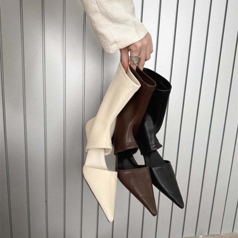 Dress Shoe Pointed - New Black Pointed Hollowed Out Cool