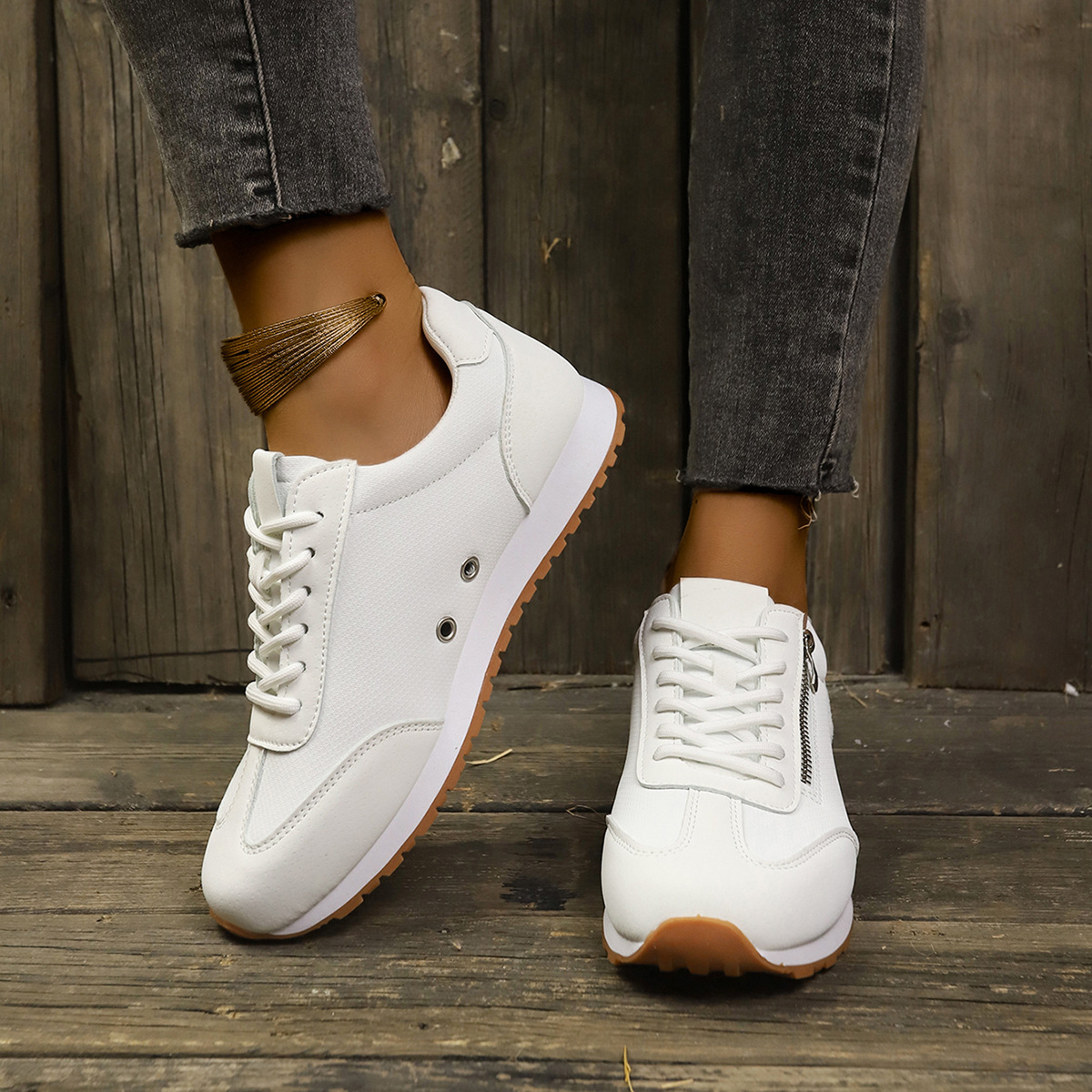 Men'S Shoes Casual Sneakers - Women Sneakers Lightweight Leather Casual Shoes