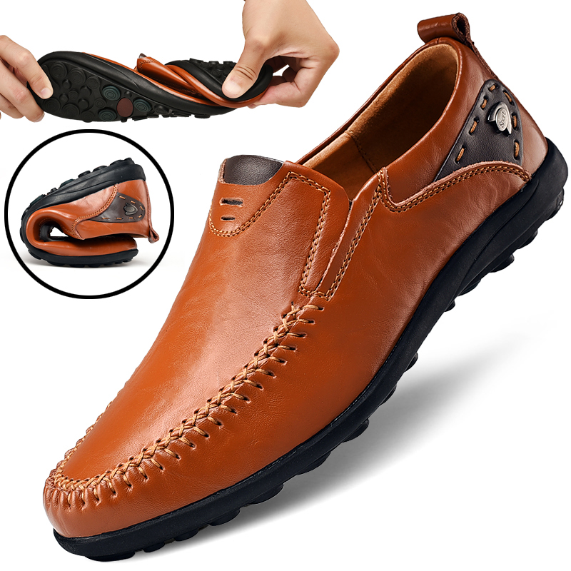 Men Shoes Zegna - Handmade Shoes Leather Casual Shoes For