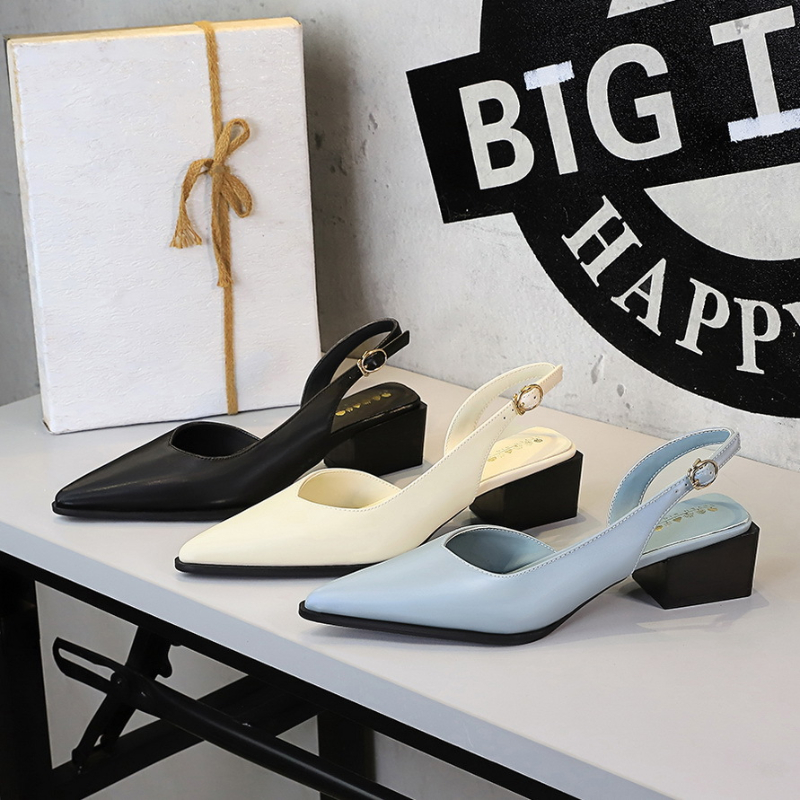 Dress Shoe Pointed - Pointed Toe Back Tripod Strap With