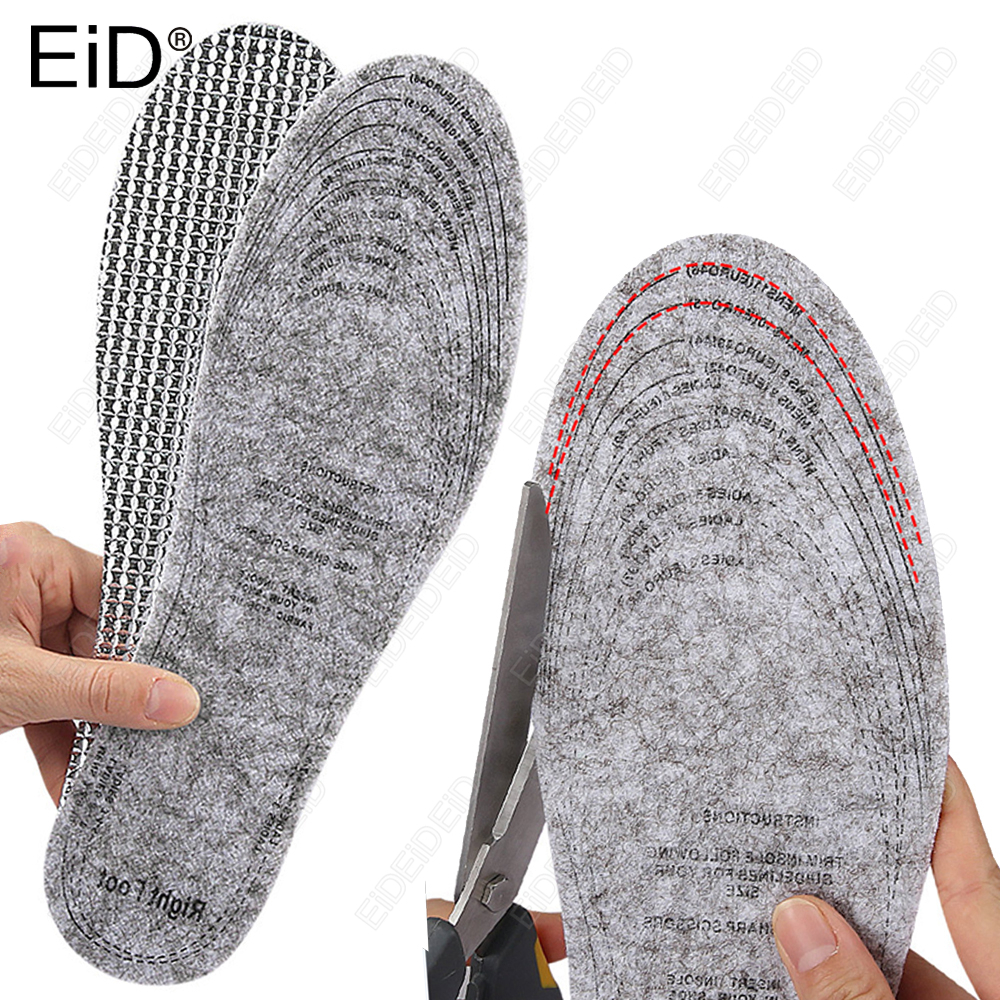 Men Shoes Eid - Felt Aluminum Foil Insoles Winter Warm/Thermostatic