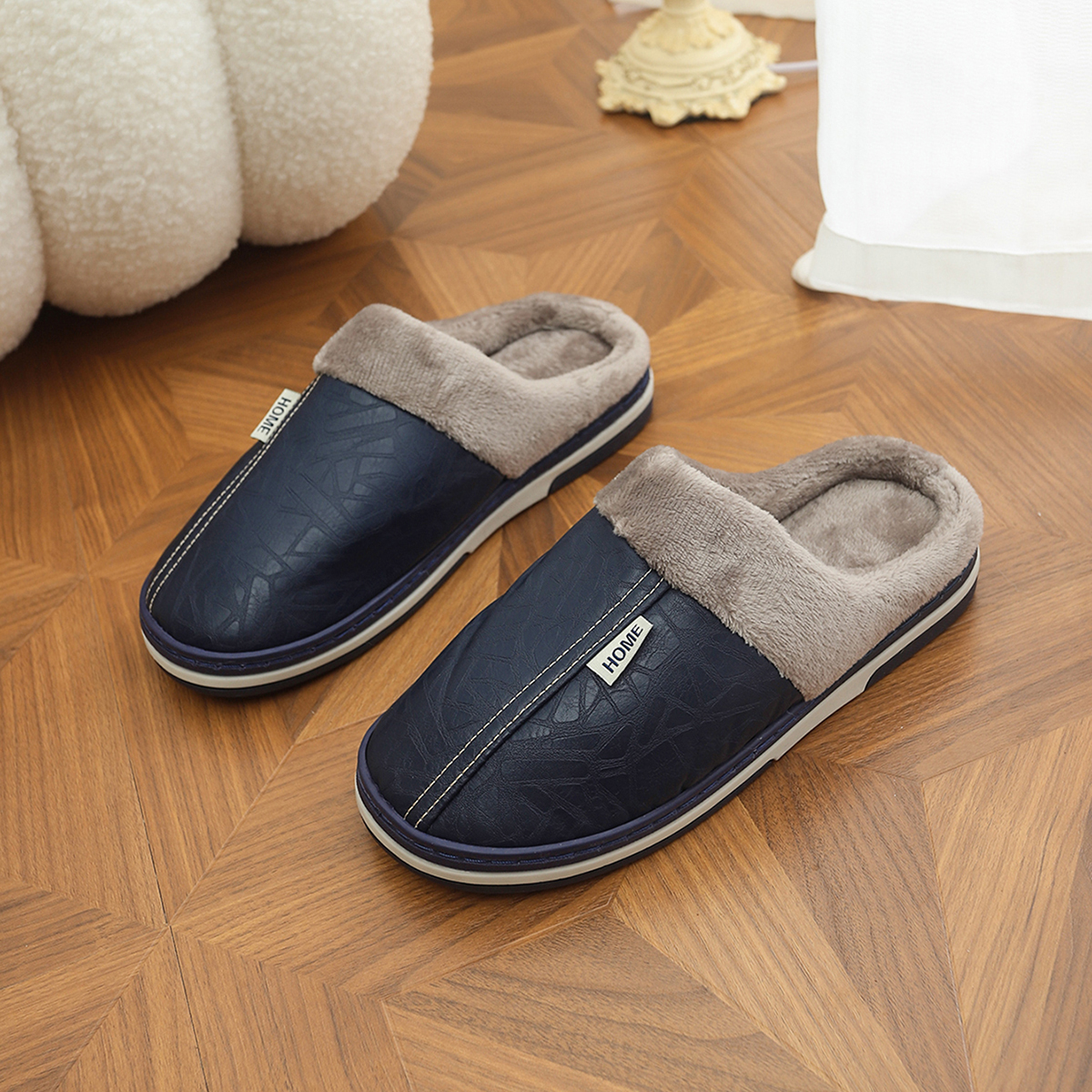 Men'S Shoes Xl - Warm Waterproof Men's XL Slippers -