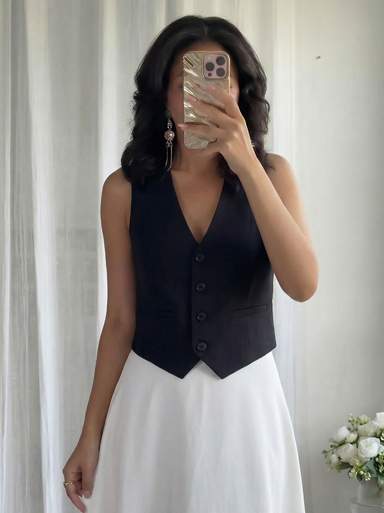 HH Women Fashion Solid Suit Ve - Men Shoes Jd avaliação e preço