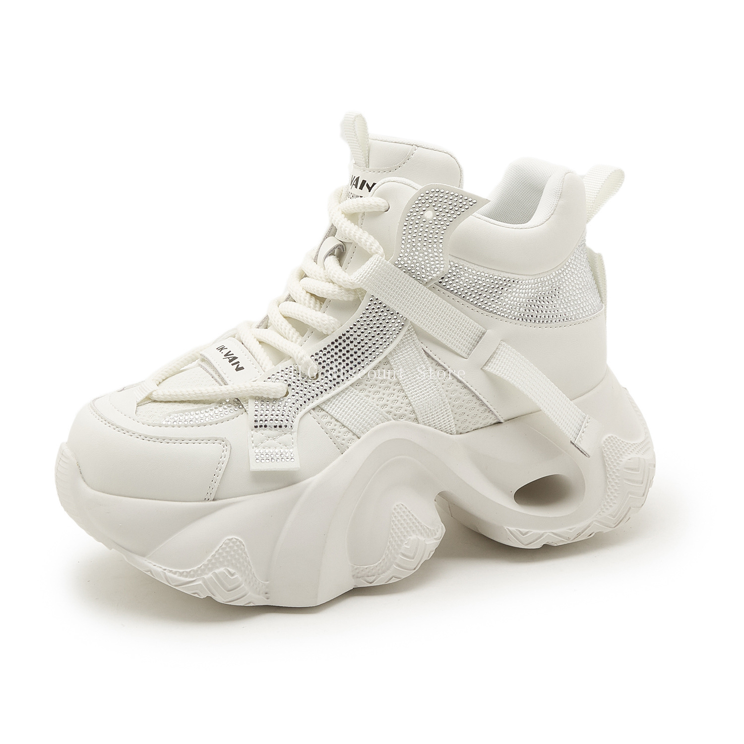 white sneaker Shoes for Woman  - Canvas Sneaker High avaliação e preço