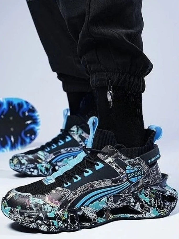 Print Running Male Sports Shoe - Men Shoes On Clearance avaliação e preço