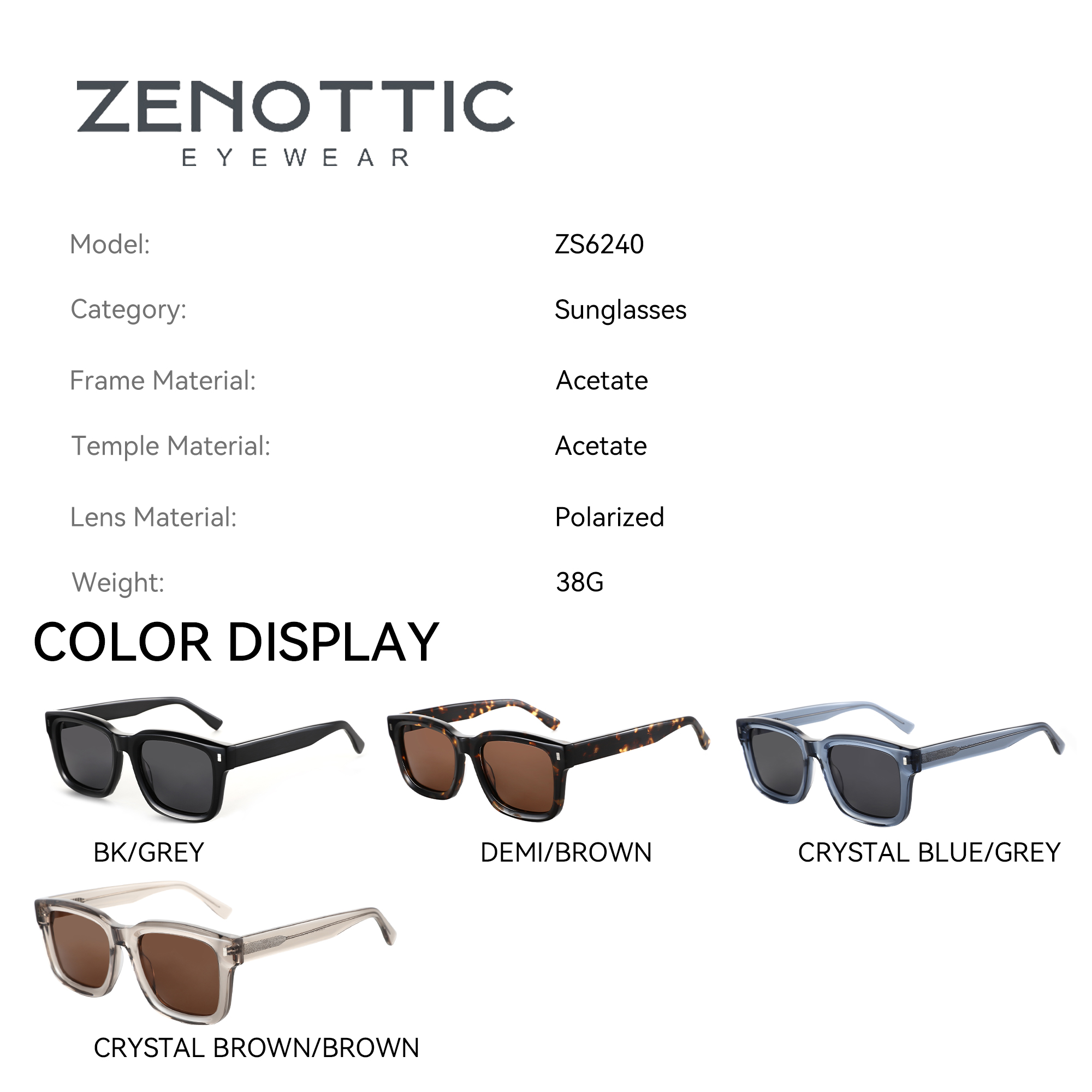 ZENOTTIC Sunglasses for Men Sq - Men Shoes Zegna avaliação e preço