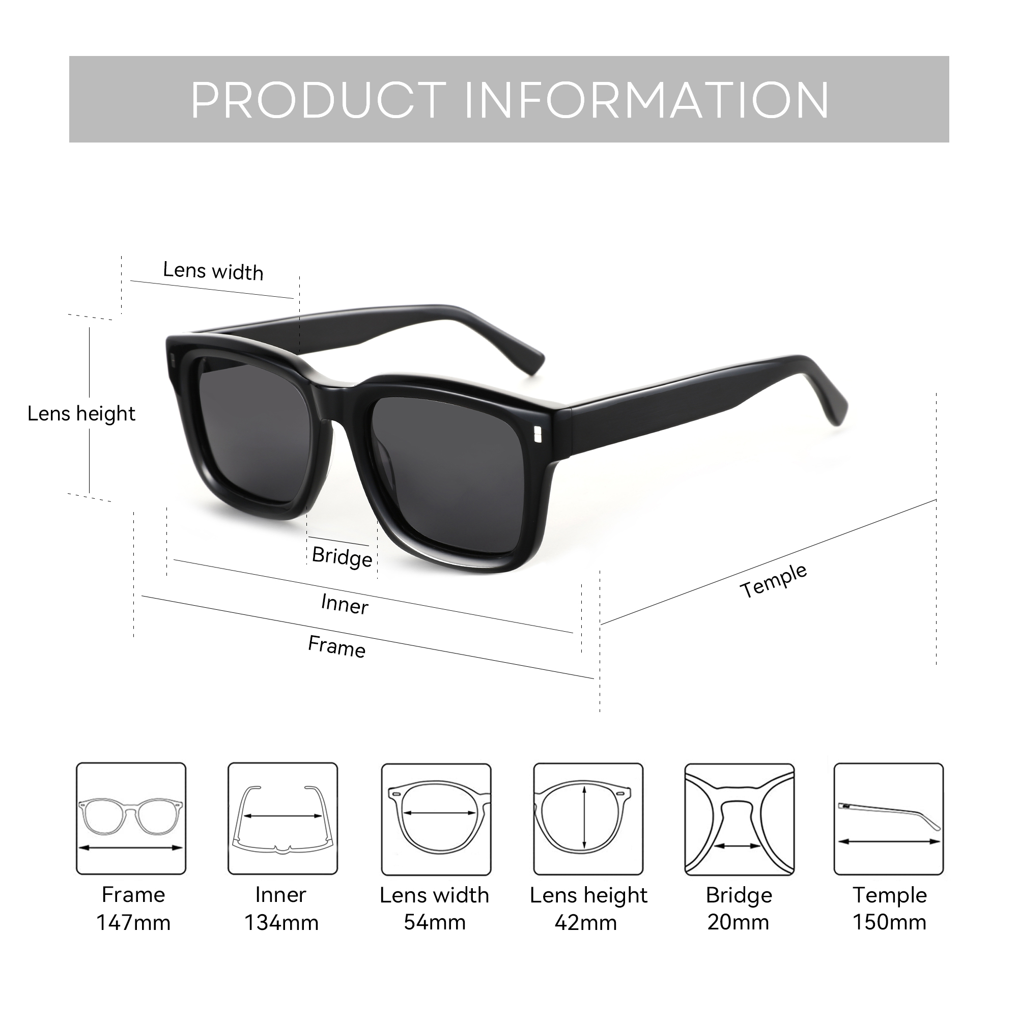 ZENOTTIC Sunglasses for Men Sq - Men Shoes Zegna avaliação e preço