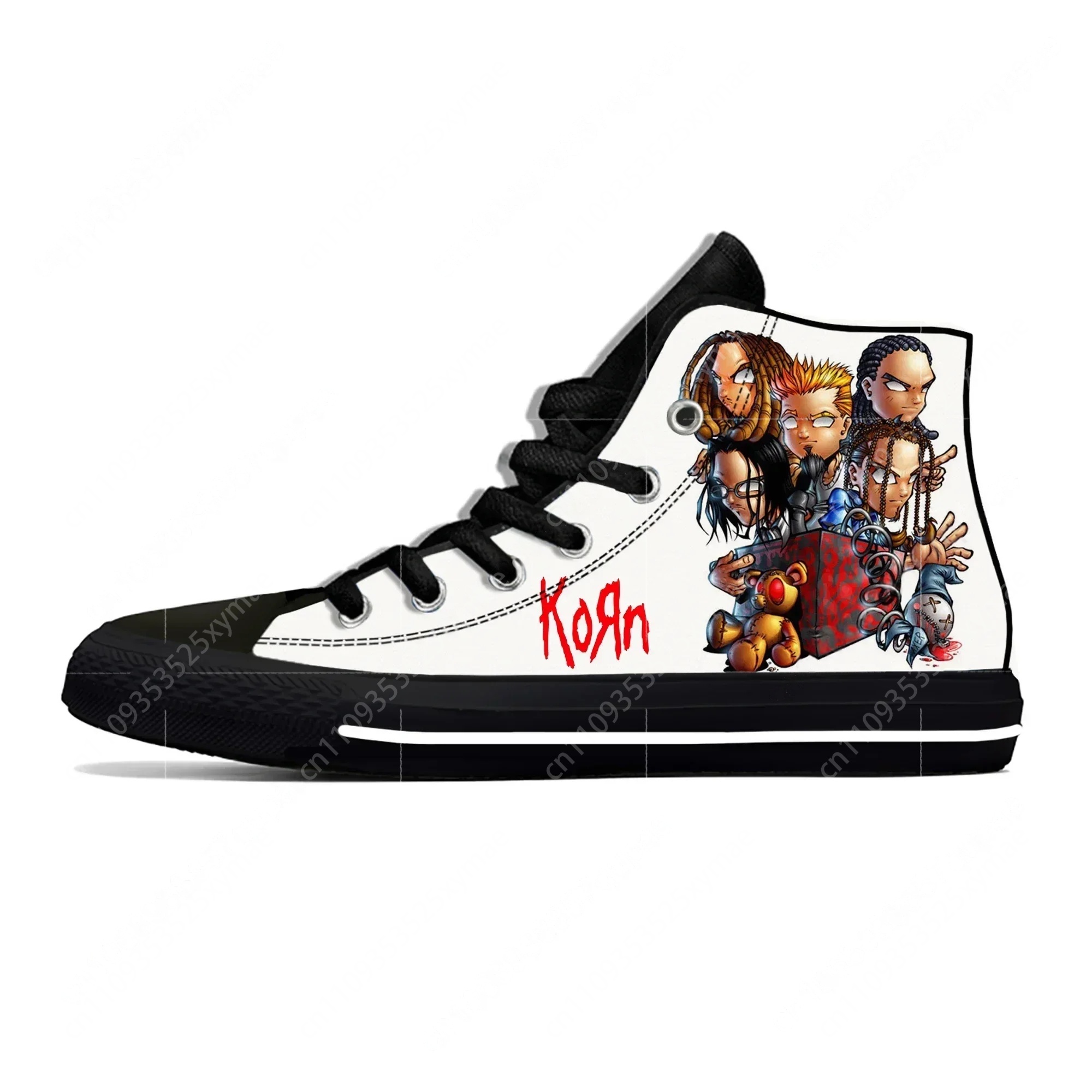 Korn Rock Band High Top Sneake - Men Shoes Runners avaliação e preço