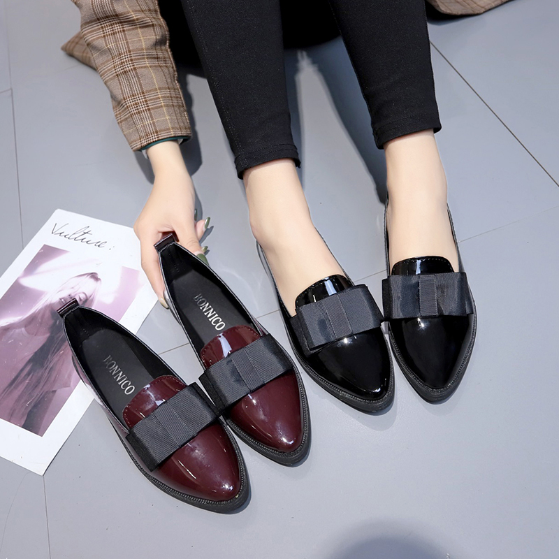 Black/ Wine Red Patent Leather - Dress Shoe Pointed avaliação e preço