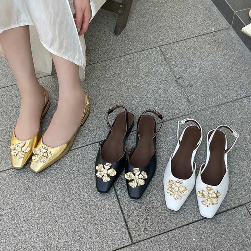 Aneikeh Golden Fashion Flower  - Dress Shoe Pointed avaliação e preço