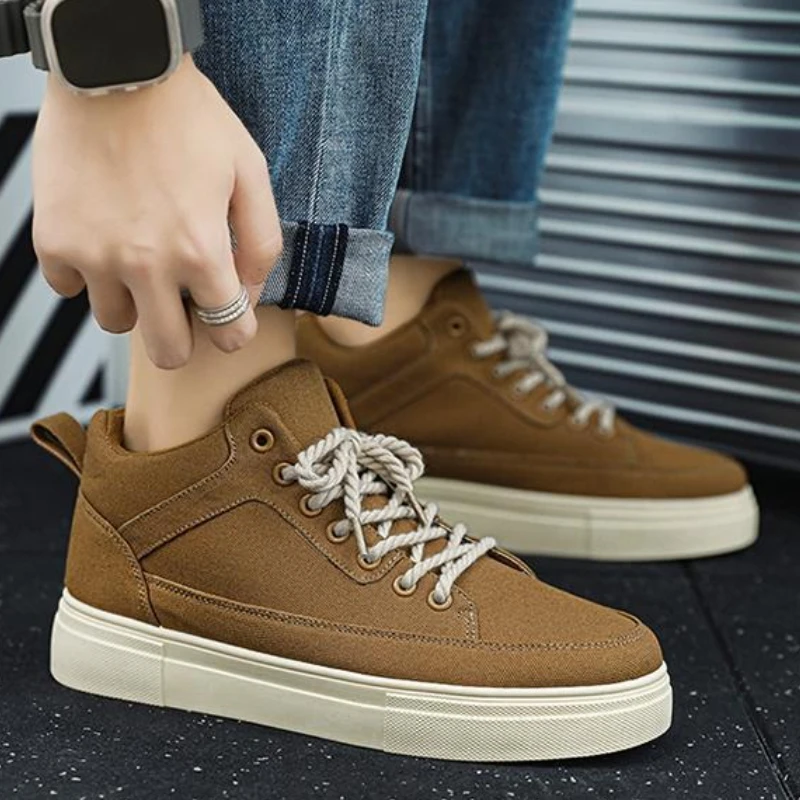 Thick Sole Height Increasing H - Canvas Sneaker High avaliação e preço