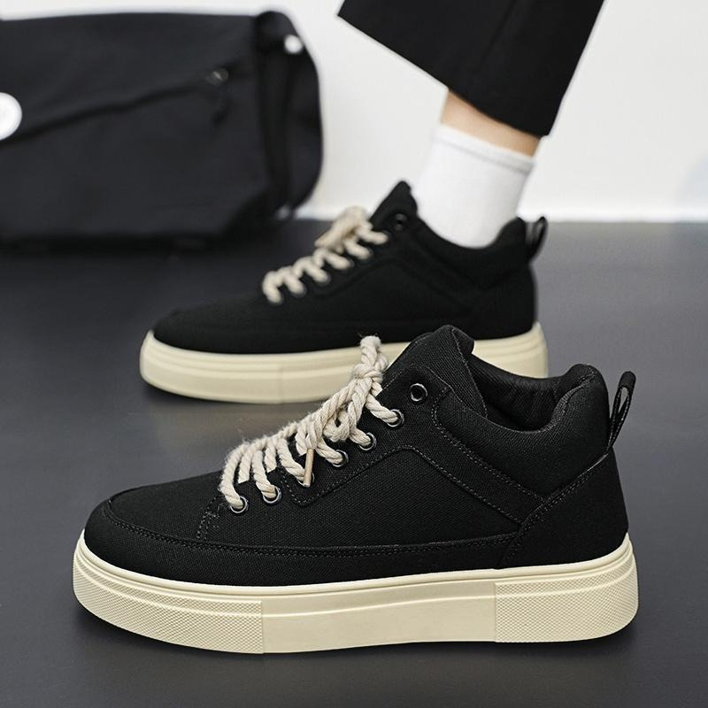 Thick Sole Height Increasing H - Canvas Sneaker High avaliação e preço