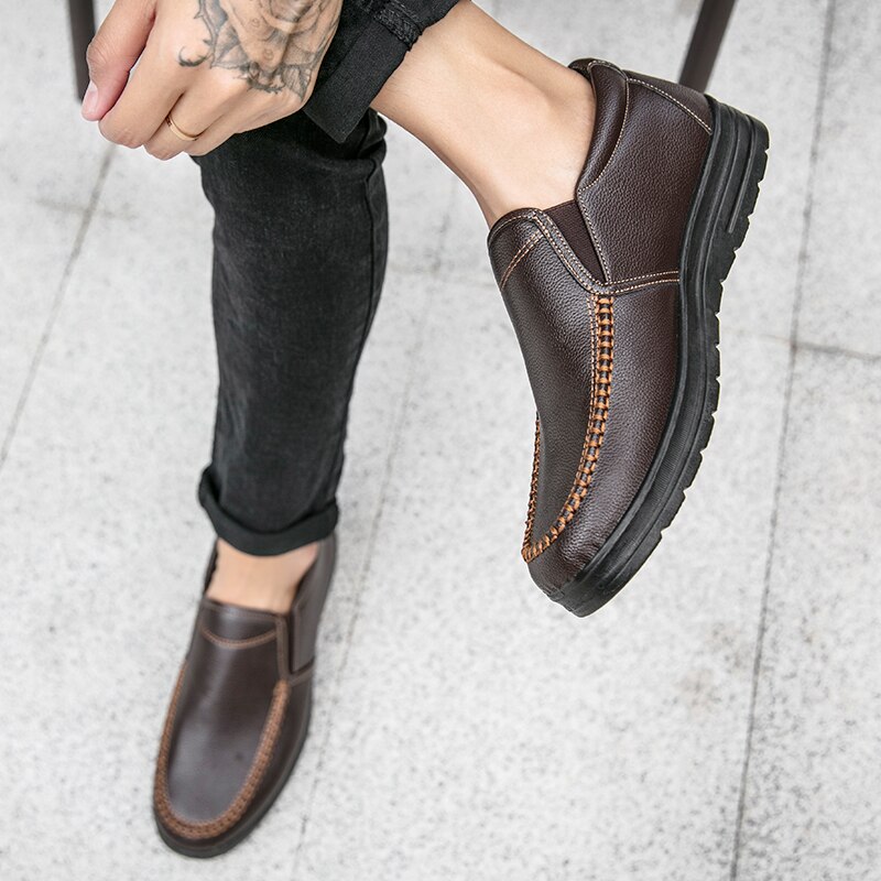 Men's Light Leather Casual Sho - Men Shoes Louboutin avaliação e preço