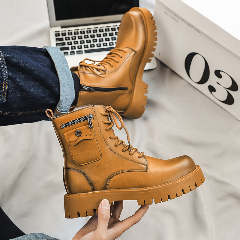 2025 Trend Men Boots Sneakers  - Men'S Shoes Dockers avaliação e preço