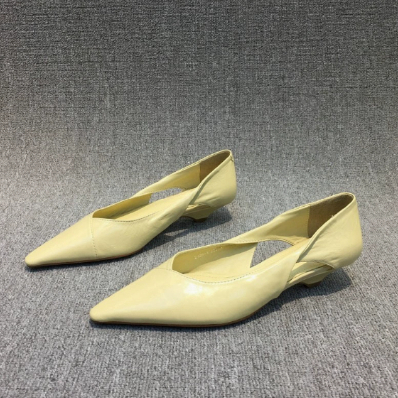 Woman Elegant French Square To - Dress Shoe Pointed avaliação e preço