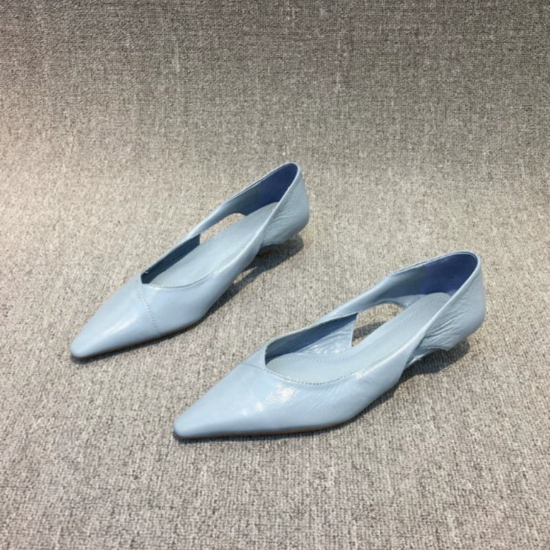 Woman Elegant French Square To - Dress Shoe Pointed avaliação e preço