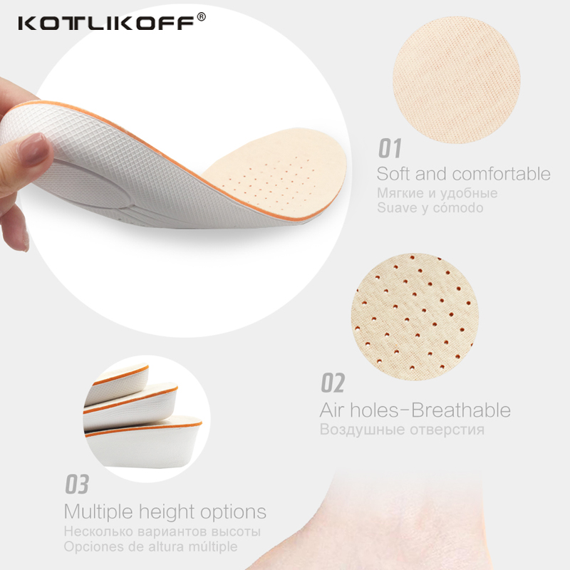 Genuine Leather Insoles Taller - Men Shoes Eid avaliação e preço