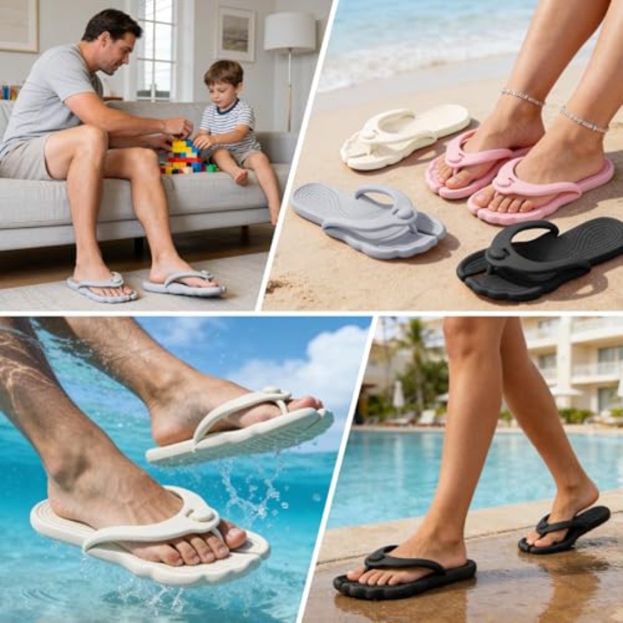 ZOORON Flip Flops for Women Me - Flip Flop Beach Men avaliação e preço