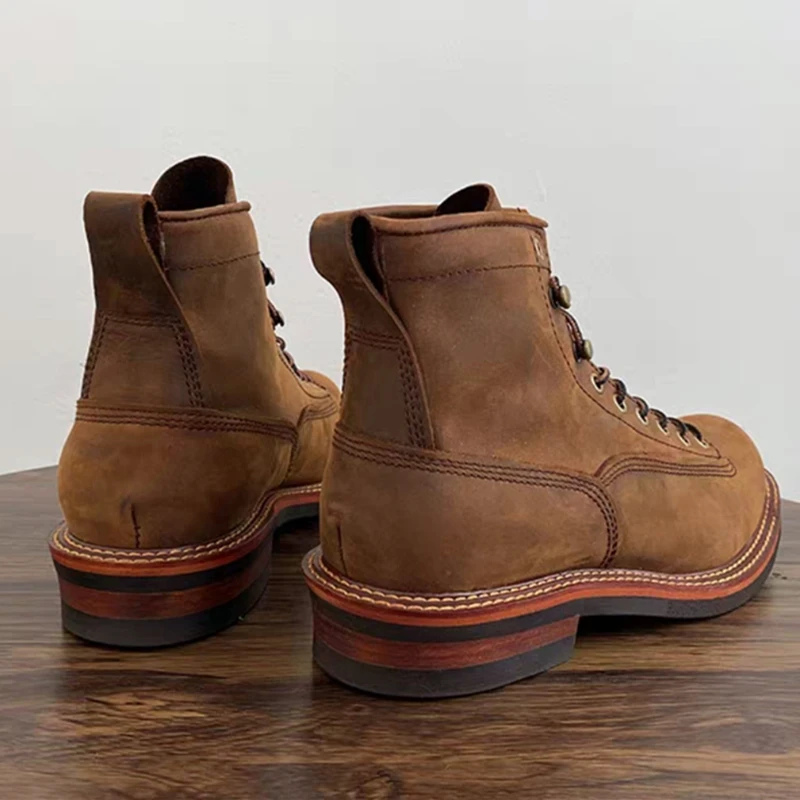 Vintage British Men Ankle Boot - Men'S Shoes Dockers avaliação e preço