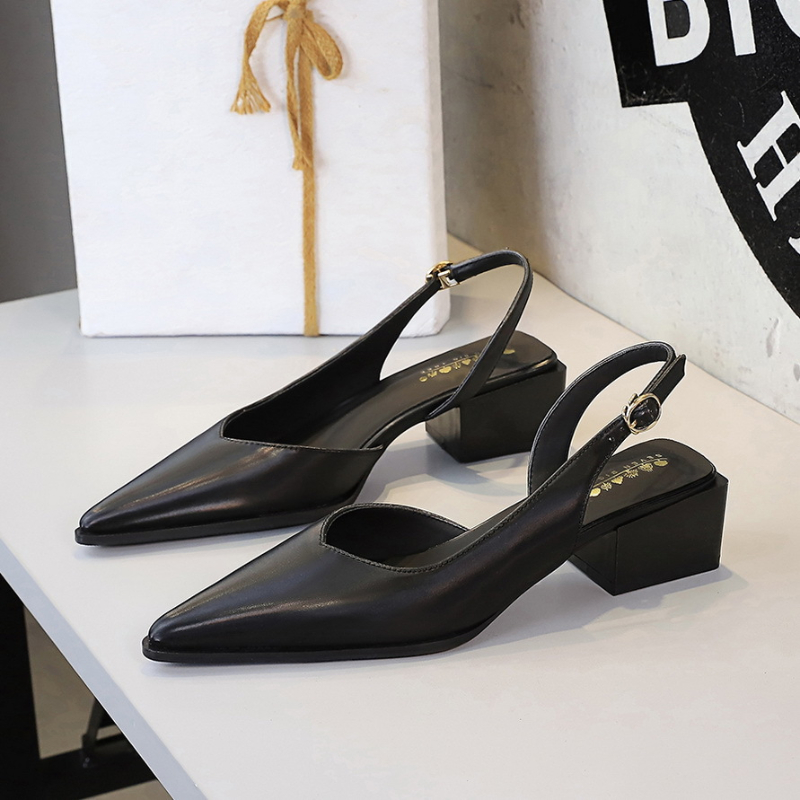 Pointed Toe Back Tripod Strap  - Dress Shoe Pointed avaliação e preço