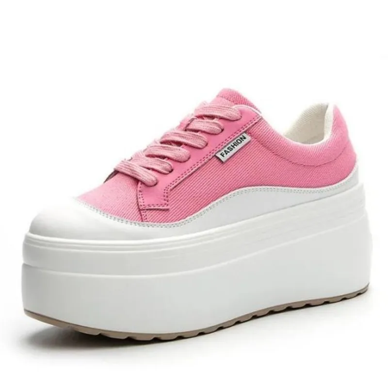 8cm New Canvas Genuine Leather - Canvas Sneaker High avaliação e preço