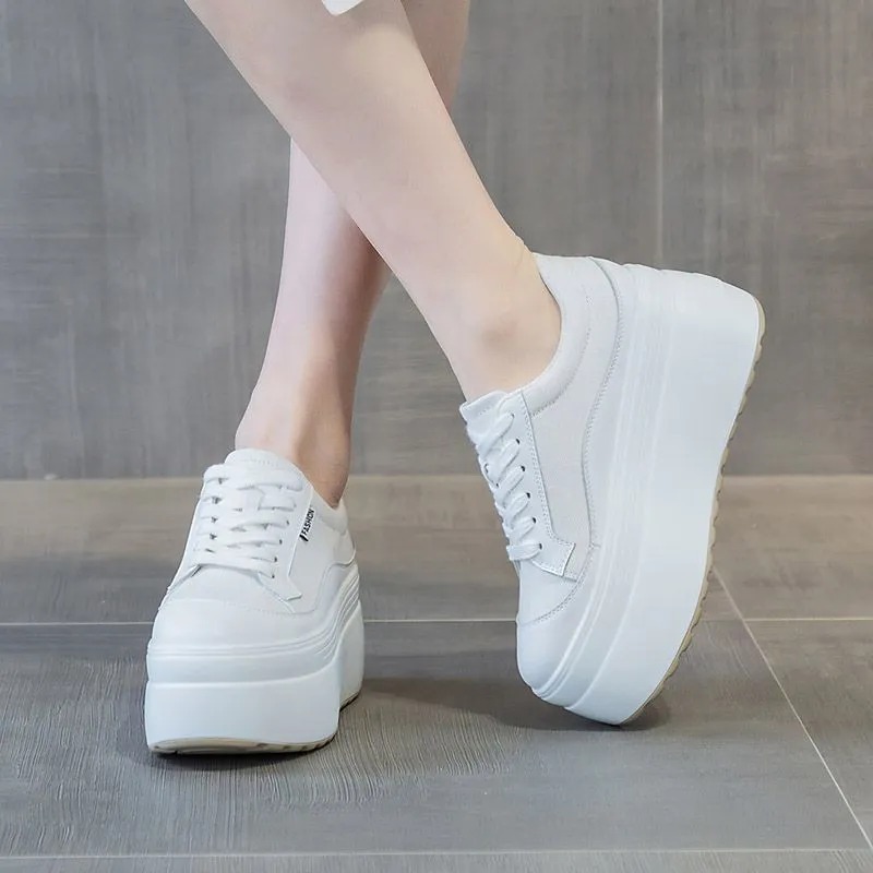 8cm New Canvas Genuine Leather - Canvas Sneaker High avaliação e preço