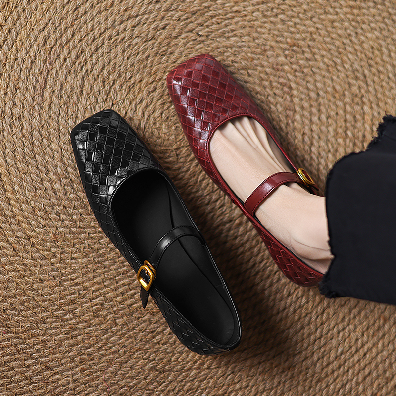 Woven Flat Bottom Mary Jane Wo - Men'S Shoes Comfort avaliação e preço