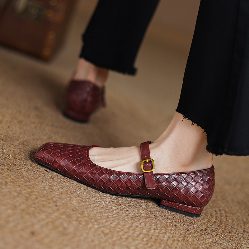 Woven Flat Bottom Mary Jane Wo - Men'S Shoes Comfort avaliação e preço