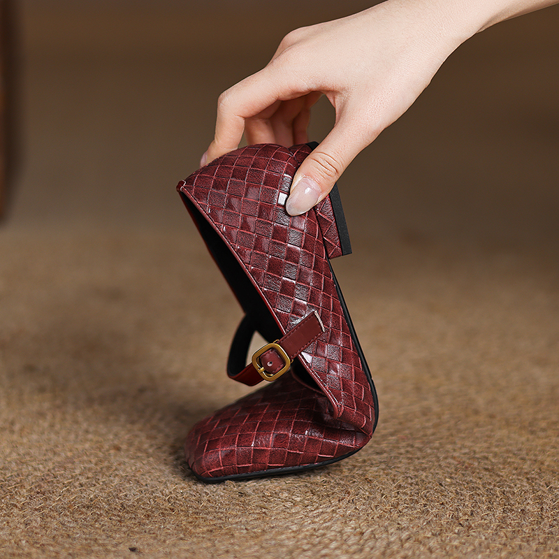 Woven Flat Bottom Mary Jane Wo - Men'S Shoes Comfort avaliação e preço
