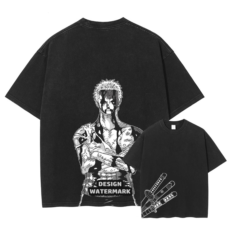 Roronoa Zoro T-shirts Anime O- - Men'S Shoes Xl avaliação e preço