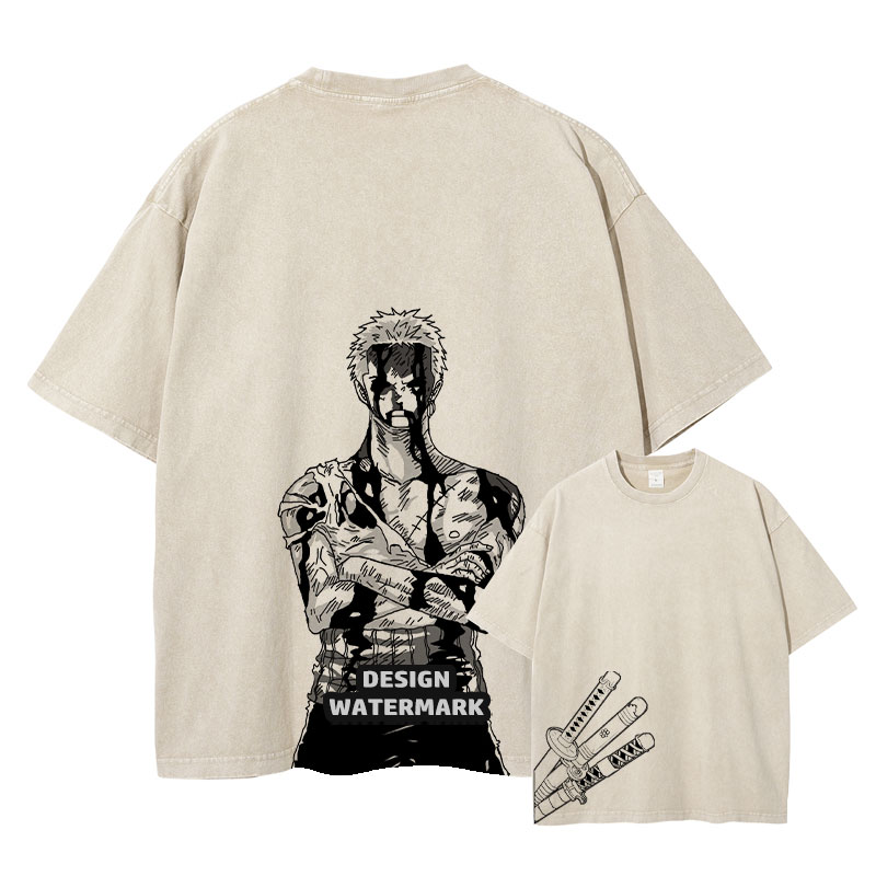 Roronoa Zoro T-shirts Anime O- - Men'S Shoes Xl avaliação e preço