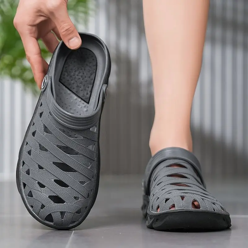 Flat Men's Sandal Beach Open T - Men Shoes On Clearance avaliação e preço