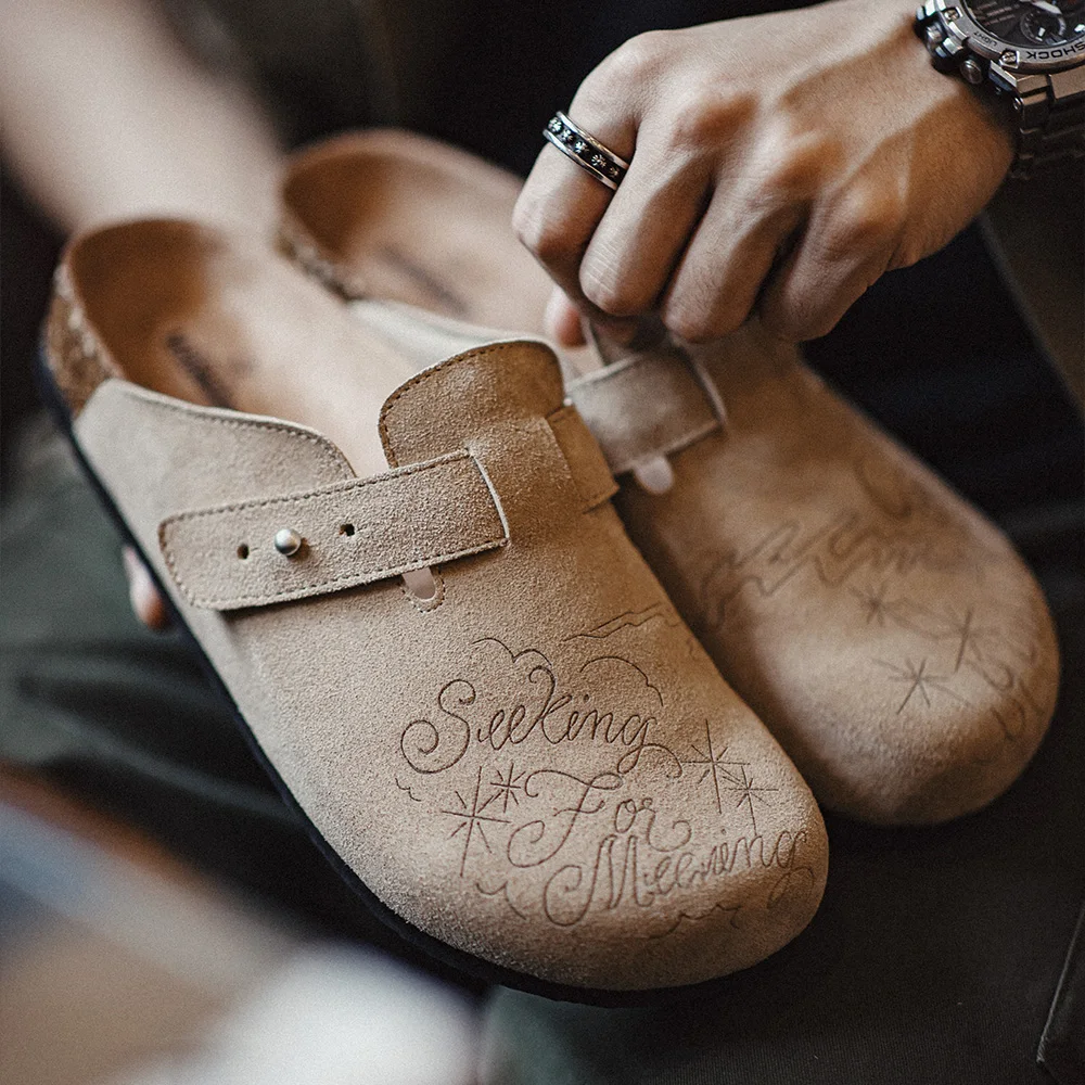 Maden Illustration Mules Shoes - Men Shoes Illustration avaliação e preço