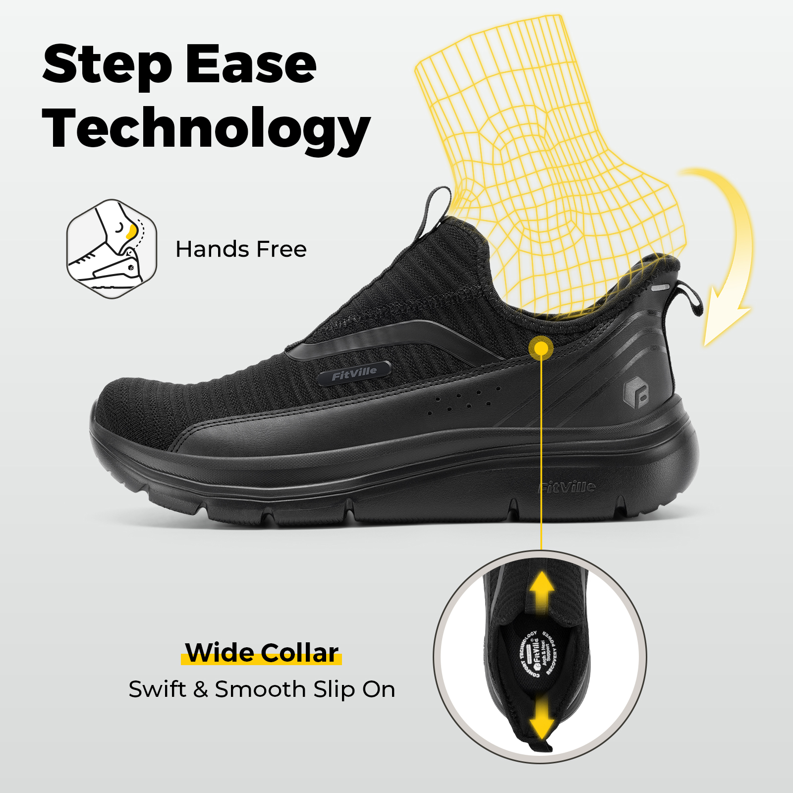 Fitville Wide Men's Shoes Fitn - Men Shoes Size Chart avaliação e preço