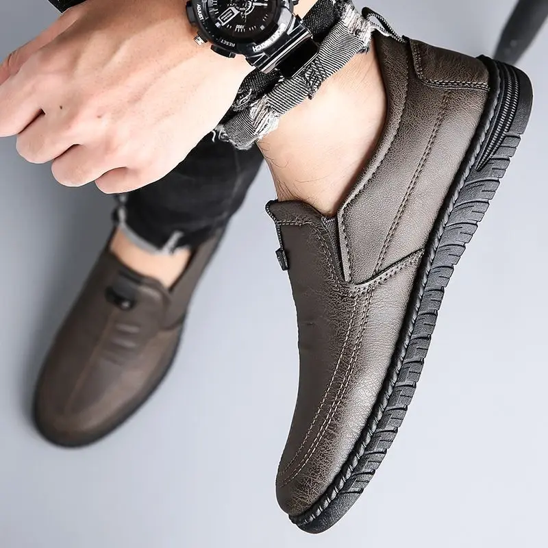 Slip-on Man Casual Shoe Round  - Men Shoes On Clearance avaliação e preço