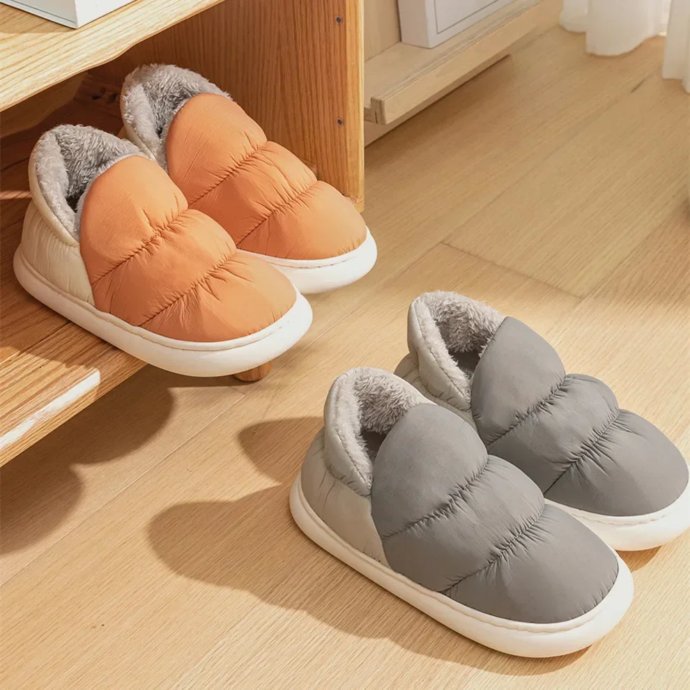 Women Men Slippers Winter Down - Men'S Shoes Comfort avaliação e preço