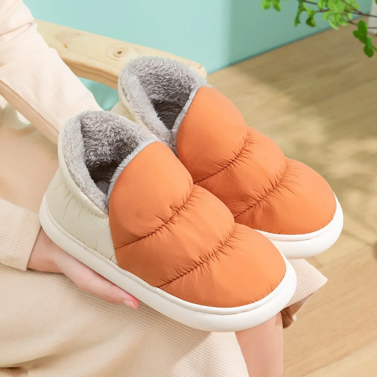 Women Men Slippers Winter Down - Men'S Shoes Comfort avaliação e preço