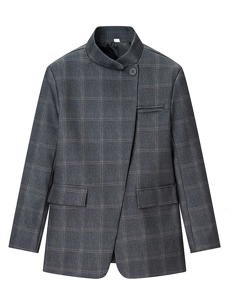 HH Women Fashion Plaid Blazer  - Men Shoes Jd avaliação e preço