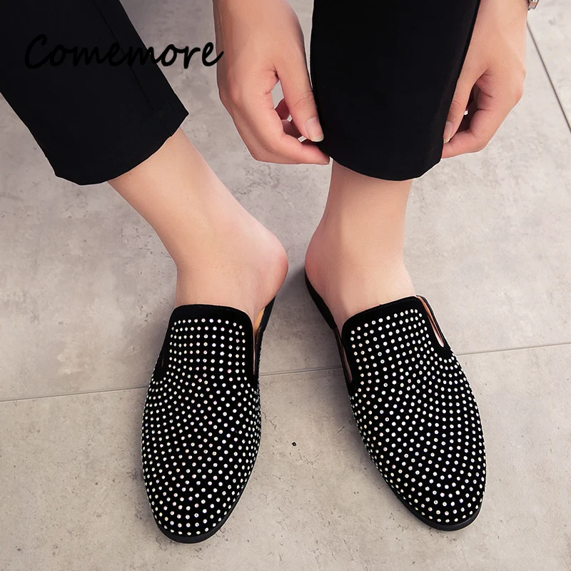 Luxury Glitter Rhinestone Leat - Men Shoes Louboutin avaliação e preço
