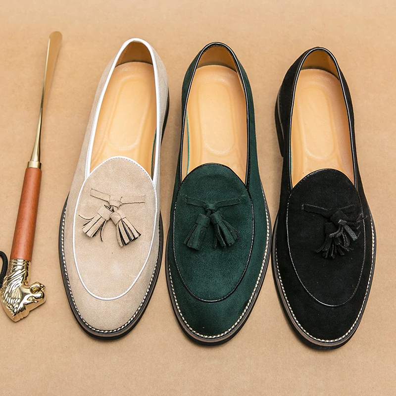 Italian Luxury Brand Suede Men - Men Shoes Louboutin avaliação e preço