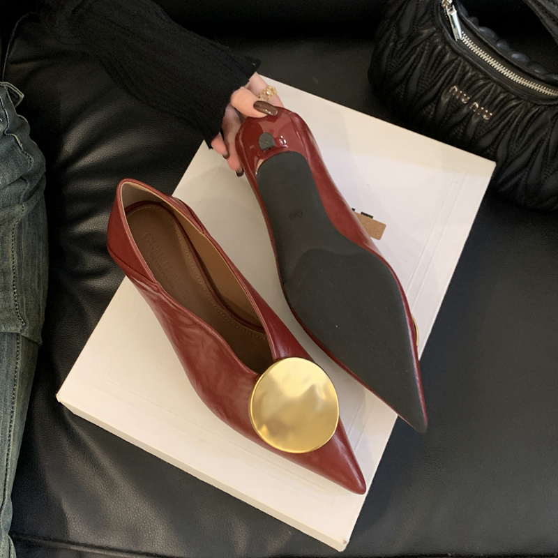 SUOJIALUN 2025 Autumn New Bran - Dress Shoe Pointed avaliação e preço
