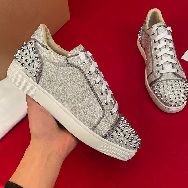 men luxury fashion rivets shoe - Men Shoes Louboutin avaliação e preço