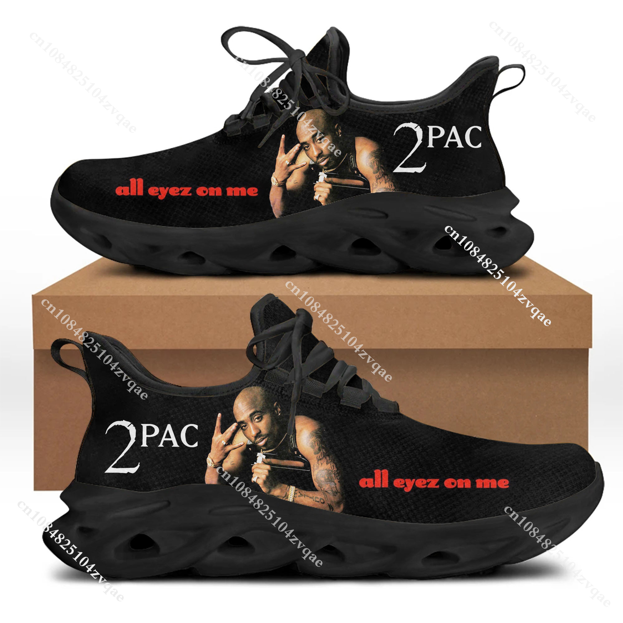 Tupac Rapper 2Pac Flats Sneake - Men Shoes Runners avaliação e preço