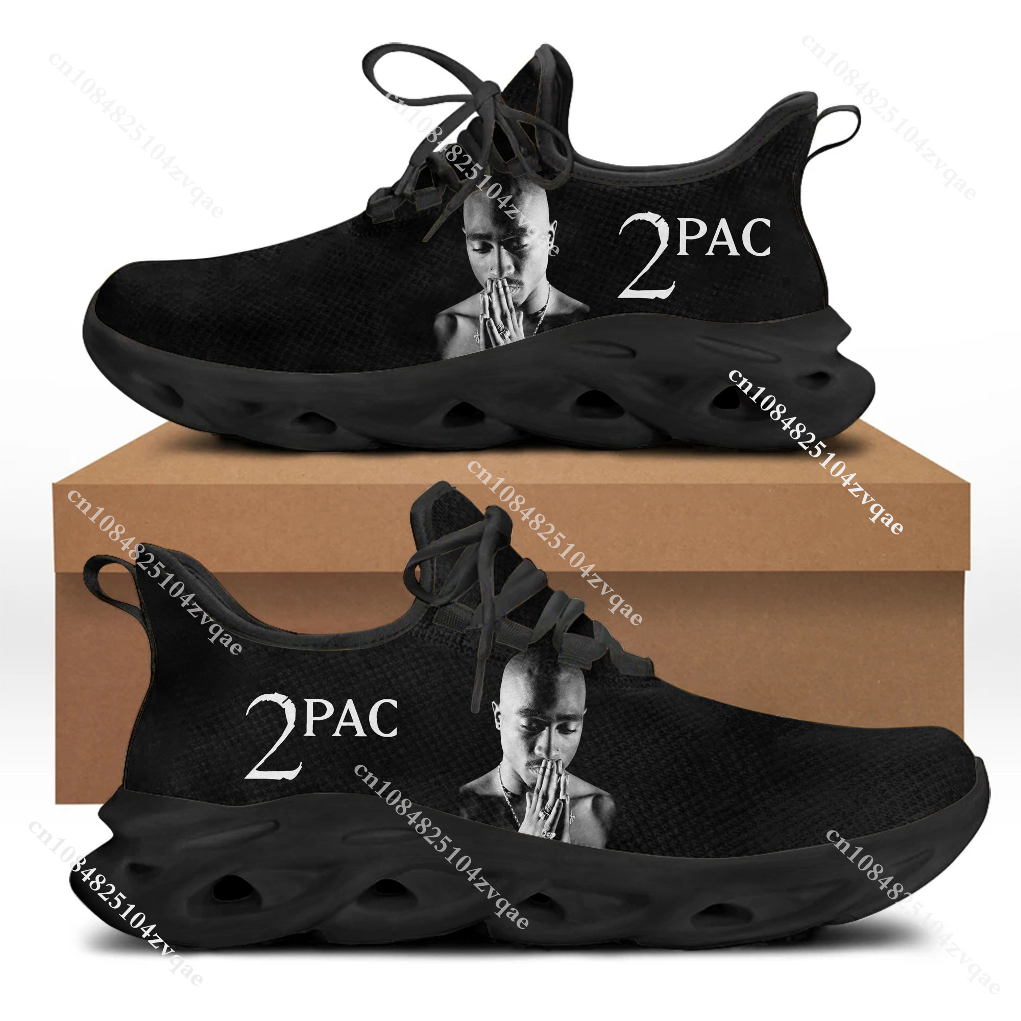 Tupac Rapper 2Pac Flats Sneake - Men Shoes Runners avaliação e preço