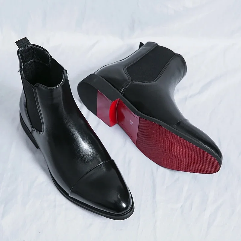 Men's Boots Luxury Brand Leath - Men Shoes Louboutin avaliação e preço