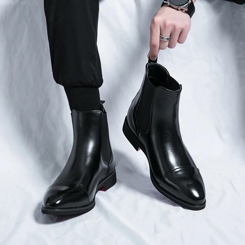 Men's Boots Luxury Brand Leath - Men Shoes Louboutin avaliação e preço