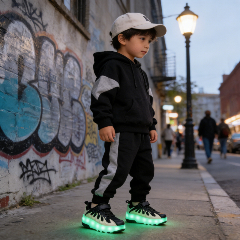 LED-lit roller skates, USB rec - Men Shoes Must Have avaliação e preço