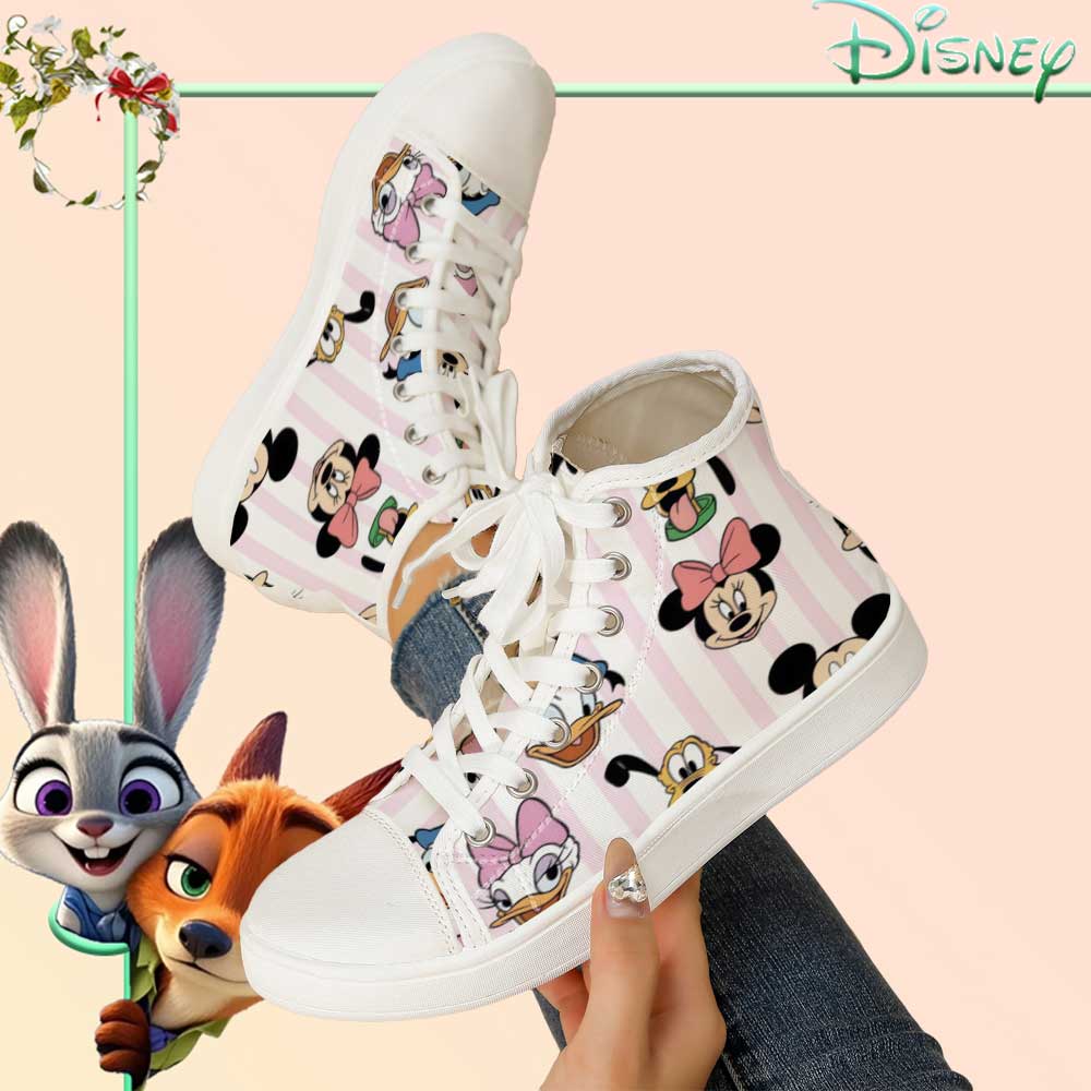 fficially Licensed Disney Mick - Canvas Sneaker High avaliação e preço