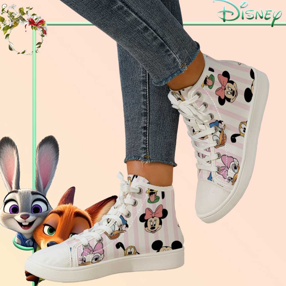 fficially Licensed Disney Mick - Canvas Sneaker High avaliação e preço