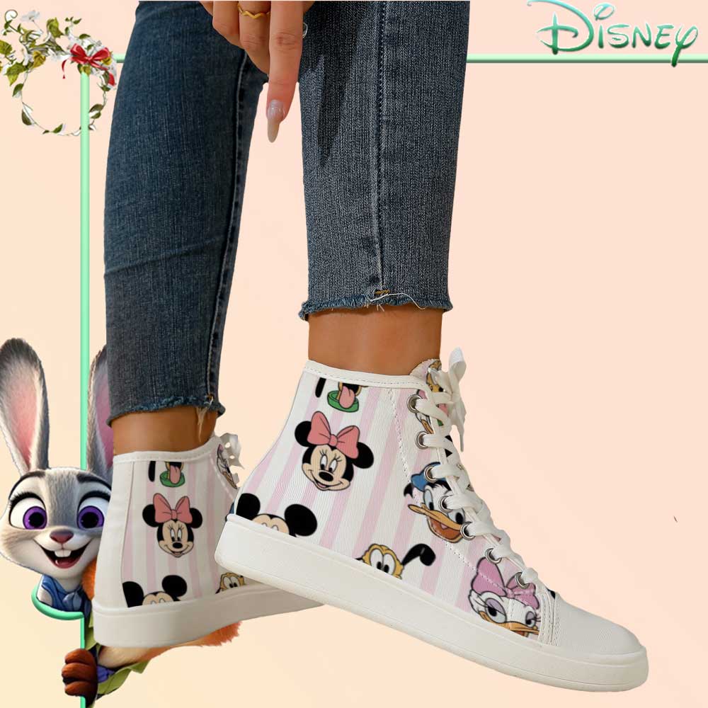 fficially Licensed Disney Mick - Canvas Sneaker High avaliação e preço